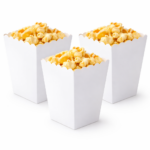 Popcornbakjes Wit